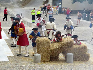 Girona resisteix! Jornades de recreació històrica de la Guerra de Successió. Combat a la plaça de Sant Domènec