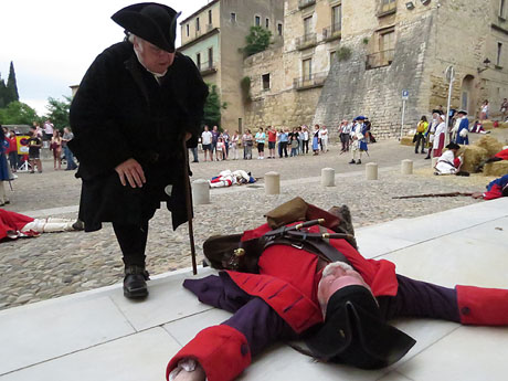 Girona resisteix! Jornades de recreació històrica de la Guerra de Successió. Combat a la plaça de Sant Domènec