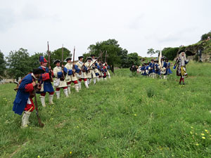 Girona resisteix! Jornades de recreació històrica de la Guerra de Successió. Castell de Montjuïc. Cloenda de la recreació històrica