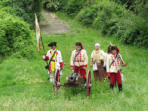 Girona resisteix! Jornades de recreació històrica de la Guerra de Successió. Castell de Montjuïc. Cloenda de la recreació històrica