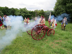 Girona resisteix! Jornades de recreaci&oacute; hist&ograve;rica de la Guerra de Successi&oacute;. Castell de Montju&iuml;c. Cloenda de la recreaci&oacute; hist&ograve;rica