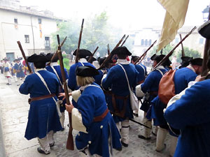 Girona resisteix! Jornades de recreació històrica de la Guerra de Successió. Combat a la plaça dels Lledoners