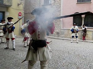 Girona resisteix! Jornades de recreació històrica de la Guerra de Successió. Combat a la plaça dels Lledoners