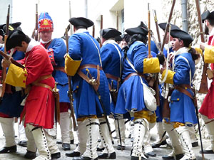 Girona resisteix! Jornades de recreació històrica de la Guerra de Successió. Combat a la plaça dels Lledoners