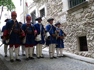 Girona resisteix! Jornades de recreació històrica de la Guerra de Successió. Combat a la plaça dels Lledoners