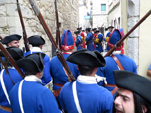 Girona resisteix! Jornades de recreació històrica de la Guerra de Successió. Combat a la plaça dels Lledoners