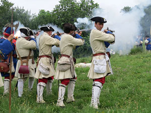 Girona resisteix! Jornades de recreació històrica de la Guerra de Successió. Castell de Montjuïc. Combat al pati d'armes