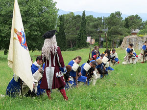 Girona resisteix! Jornades de recreació històrica de la Guerra de Successió. Castell de Montjuïc. Assalt de les portes del castell