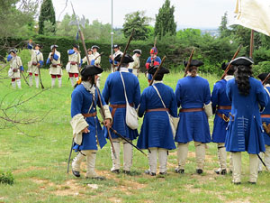 Girona resisteix! Jornades de recreació històrica de la Guerra de Successió. Castell de Montjuïc. Assalt de les portes del castell