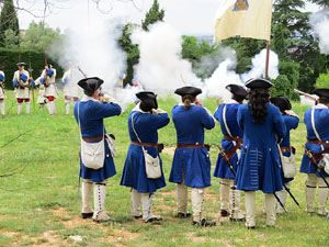 Girona resisteix! Jornades de recreació històrica de la Guerra de Successió. Castell de Montjuïc. Assalt de les portes del castell