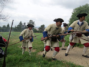 Girona resisteix! Jornades de recreació històrica de la Guerra de Successió. Castell de Montjuïc. Assalt de les portes del castell