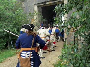 Girona resisteix! Jornades de recreació històrica de la Guerra de Successió. Castell de Montjuïc. Assalt de les portes del castell