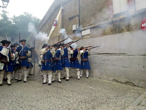 Girona resisteix! Jornades de recreació històrica de la Guerra de Successió. Combat al carrer de Pere de Rocaberti