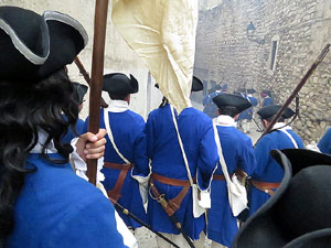 Girona resisteix! Jornades de recreació històrica de la Guerra de Successió. Combat al carrer de Pere de Rocaberti