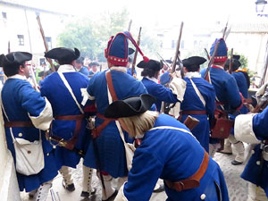 Girona resisteix! Jornades de recreació històrica de la Guerra de Successió. Combat al carrer de Pere de Rocaberti