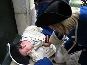 Girona resisteix! Jornades de recreació històrica de la Guerra de Successió. Combat al carrer de Pere de Rocaberti