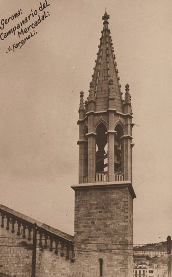 El campanar neogòtic de l'església de Santa Susanna del Mercadal. 1925-1936