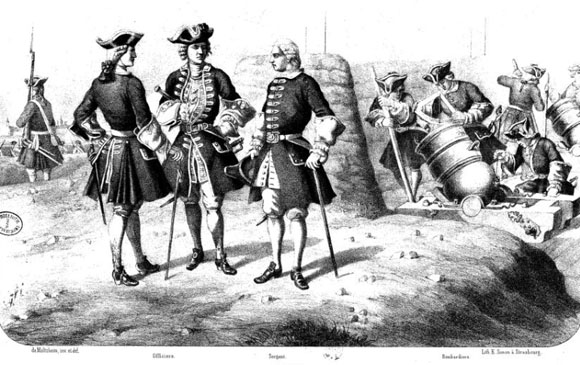 Artilleria francesa finals segle XVII - principis XVIII