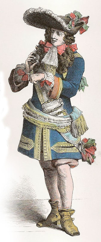 Oficial d'infanteria francesa durant el regnat de Lluís XIV