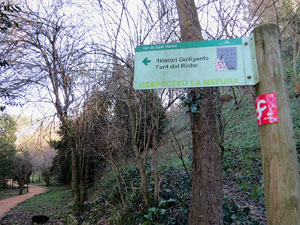 L'itinerari del Galligants. Camí verd que connecta la plaça dels Jurats del Barri Vell amb la font del Bisbe 