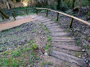 L'itinerari del Galligants. Cam&iacute; verd que connecta la pla&ccedil;a dels Jurats del Barri Vell amb la font del Bisbe 