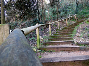 L'itinerari del Galligants. Cam&iacute; verd que connecta la pla&ccedil;a dels Jurats del Barri Vell amb la font del Bisbe 