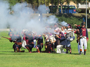 IX Festa Reviu els Setges Napole&ograve;nics de Girona. Recreaci&oacute; d'una batalla al parc de les Ribes del Ter