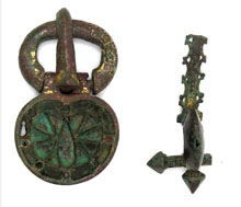 Sivelles, bronze. Llampaies (Saus, Camallera, Alt Empordà). 550-650 dC