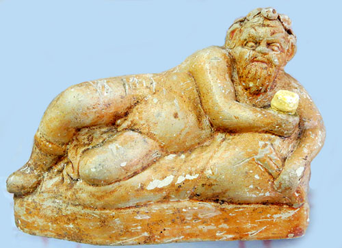 Figura que representa un silè, ceràmica, 300-150 aC