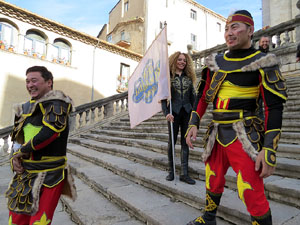 Nadal 2016. R&egrave;cord Guiness de pujada d'escales en equilibri a la Catedral