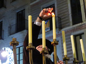 Nadal 2016. Encesa de les llums de Hanukk&agrave; a la pla&ccedil;a del Vi