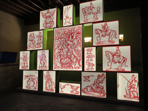 Nadal 2016. XVI Biennal del Pessebre Catal&agrave;. Exposici&oacute; de diorames a l'entrada de l'Ajuntament