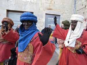 La Cavalcada de Reis 2017. La precavalcada des de la Merc&egrave; pels carrers de Girona