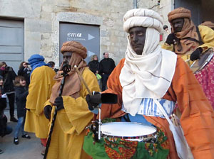 La Cavalcada de Reis 2017. La precavalcada des de la Merc&egrave; pels carrers de Girona
