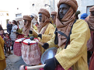 La Cavalcada de Reis 2017. La precavalcada des de la Merc&egrave; pels carrers de Girona