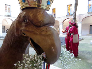 La Cavalcada de Reis 2017. La precavalcada des de la Merc&egrave; pels carrers de Girona