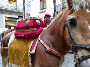 La Cavalcada de Reis 2017. La precavalcada des de la Merc&egrave; pels carrers de Girona