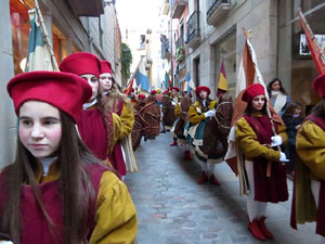 La Cavalcada de Reis 2017. La precavalcada des de la Merc&egrave; pels carrers de Girona