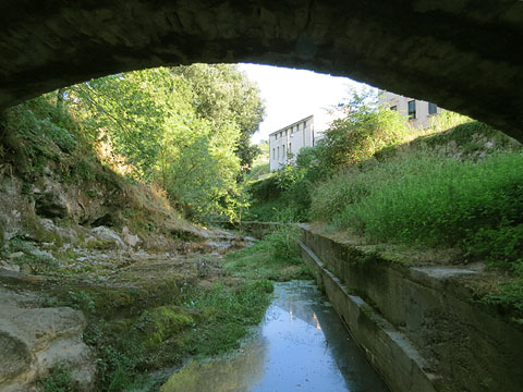 El Galligants sota el pont d'en Pericot