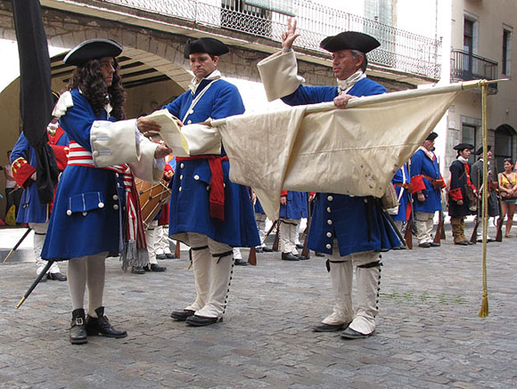 Jura de la bandera del regiment de Sant Narcís