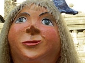 Festival Und&agrave;rius 2016. Cercavila amb els gegants de Santa Eug&egrave;nia de Ter