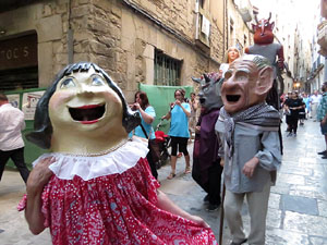 Festival Und&agrave;rius 2016. Cercavila amb els gegants de Santa Eug&egrave;nia de Ter