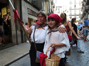 Festival Und&agrave;rius 2016. Cercavila amb els gegants de Santa Eug&egrave;nia de Ter