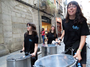 Festival Und&agrave;rius 2016. Cercavila amb els gegants de Santa Eug&egrave;nia de Ter