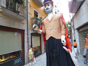 Festival Undàrius 2016. Cercavila amb els gegants de l'Esquerra del Ter i la Caixa de Trons