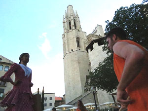 Festival Und&agrave;rius 2016. Cercavila amb els gegants de l'Esquerra del Ter i la Caixa de Trons