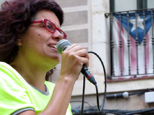 11 de setembre 2017. Assaig de la manifestaci&oacute; de la Diada al carrer Ciutadans i la pla&ccedil;a del Vi