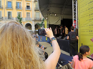 Festival A Capella 2017. Actuaci&oacute; del grup Black Voices a la pla&ccedil;a de la Independ&egrave;ncia