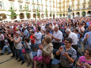 Festival A Capella 2017. Actuaci&oacute; del grup Fork a la pla&ccedil;a de la Independ&egrave;ncia