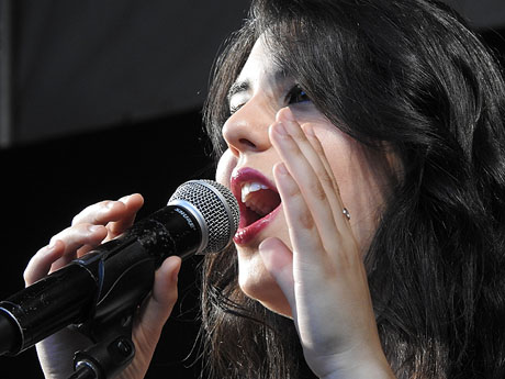 Festival A Capella 2017. Actuaci&oacute; del grup Kundala a la pla&ccedil;a de la Independ&egrave;ncia
